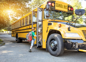 picture of student boarding a school bus