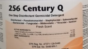 Century Q Disinfectant label