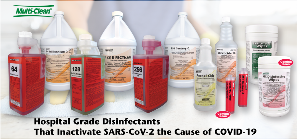 Line of Disinfectant products from Multi-Clean