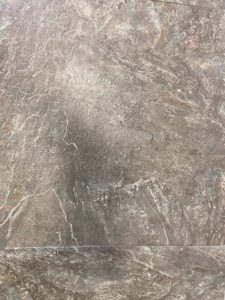Picture of LVT flooring that looks like marble